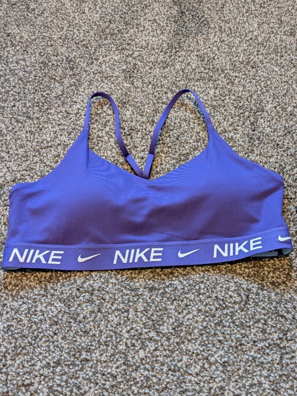 Nike Indy Light Support Purple Padded Sports Bra